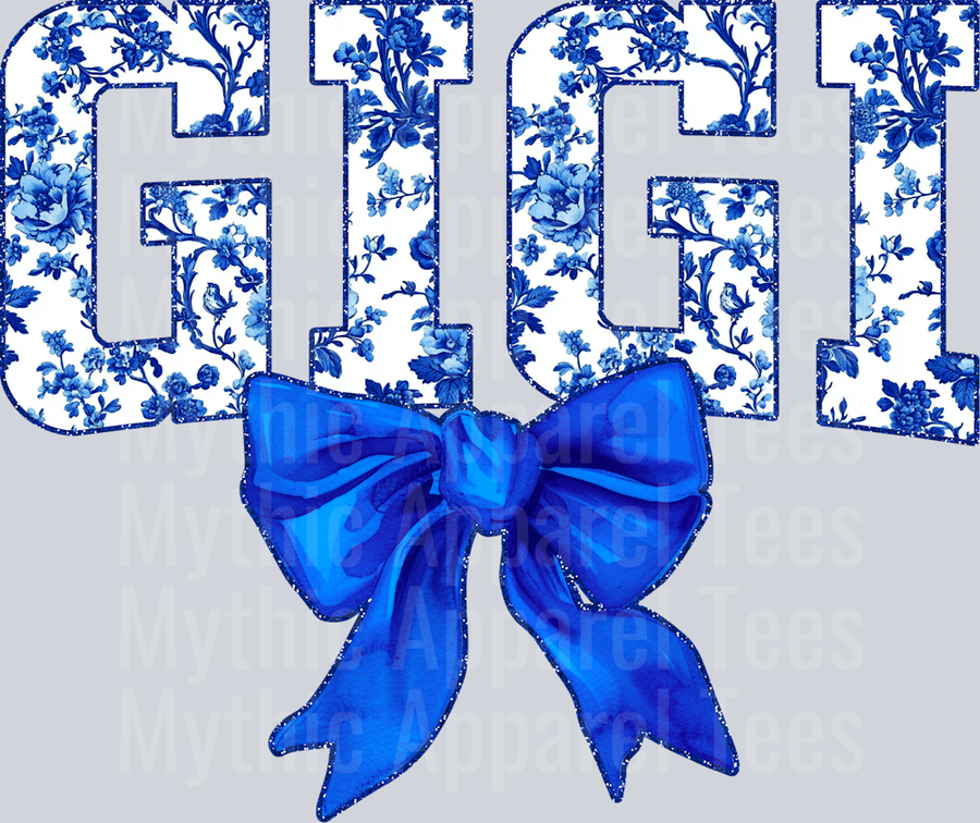 Blue Toile Gigi