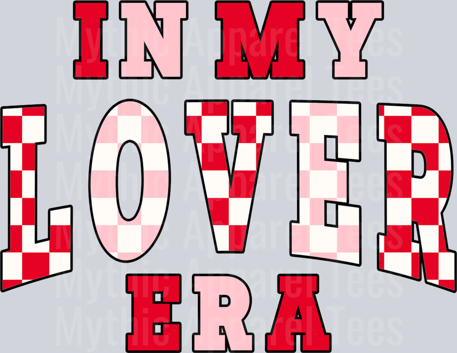 In My Lover Era Wavy Retro Funny Designs Valentines Day