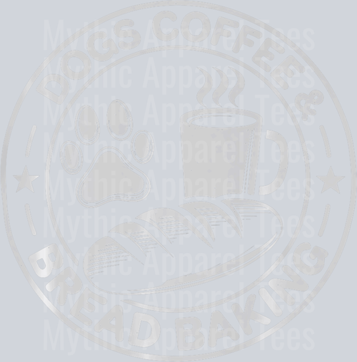 Dogs Dog Coffee And Bread Baking dog bread design DTF Coffee Transfers