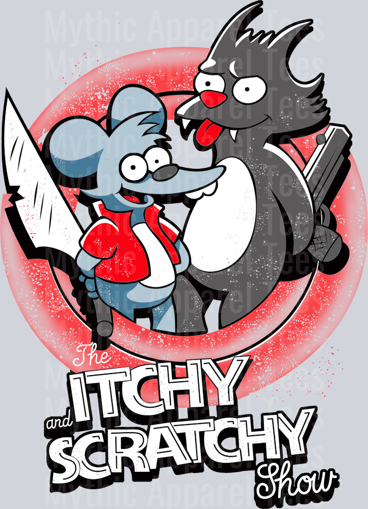 The Itchy and Scratchy Show DTF The Simpsons Transfers