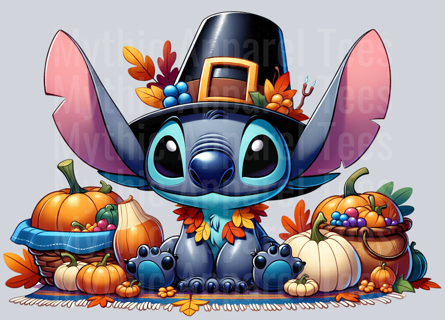 Stitch Thanksgiving 7 DTF Stitch Thanksgiving Transfers