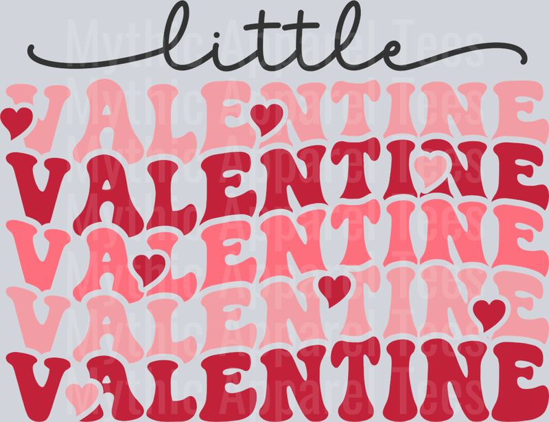 Little valentine DTF Valentines Day Transfers