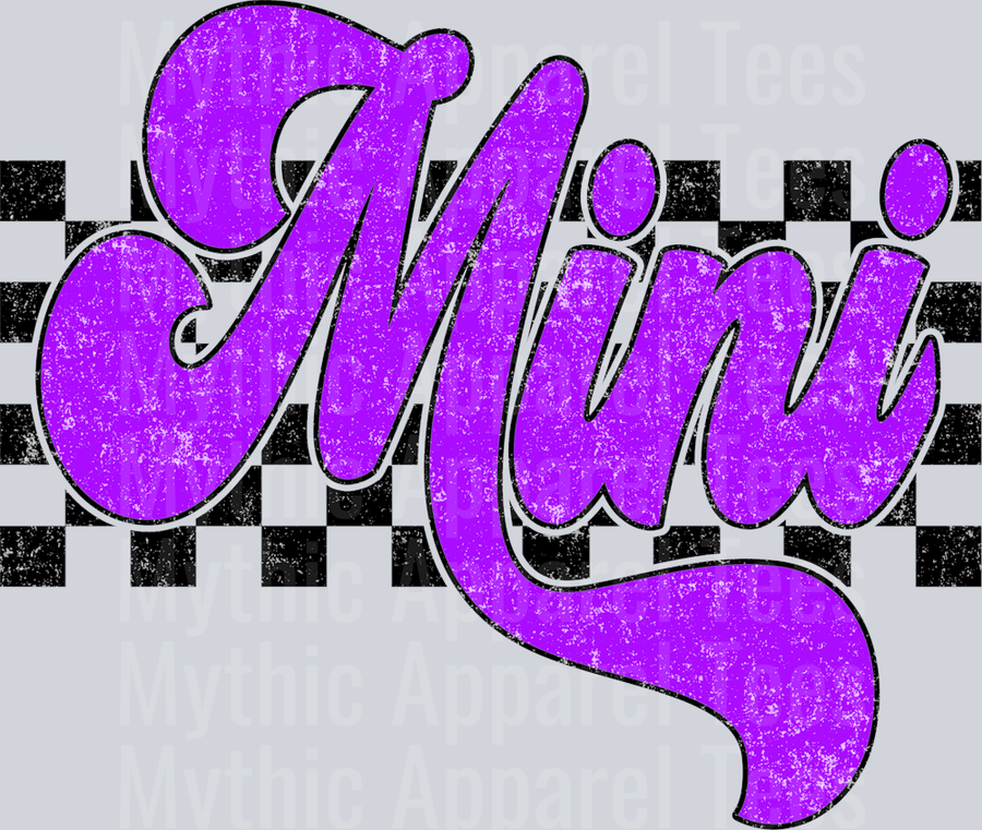 Purple Checkered Mini
