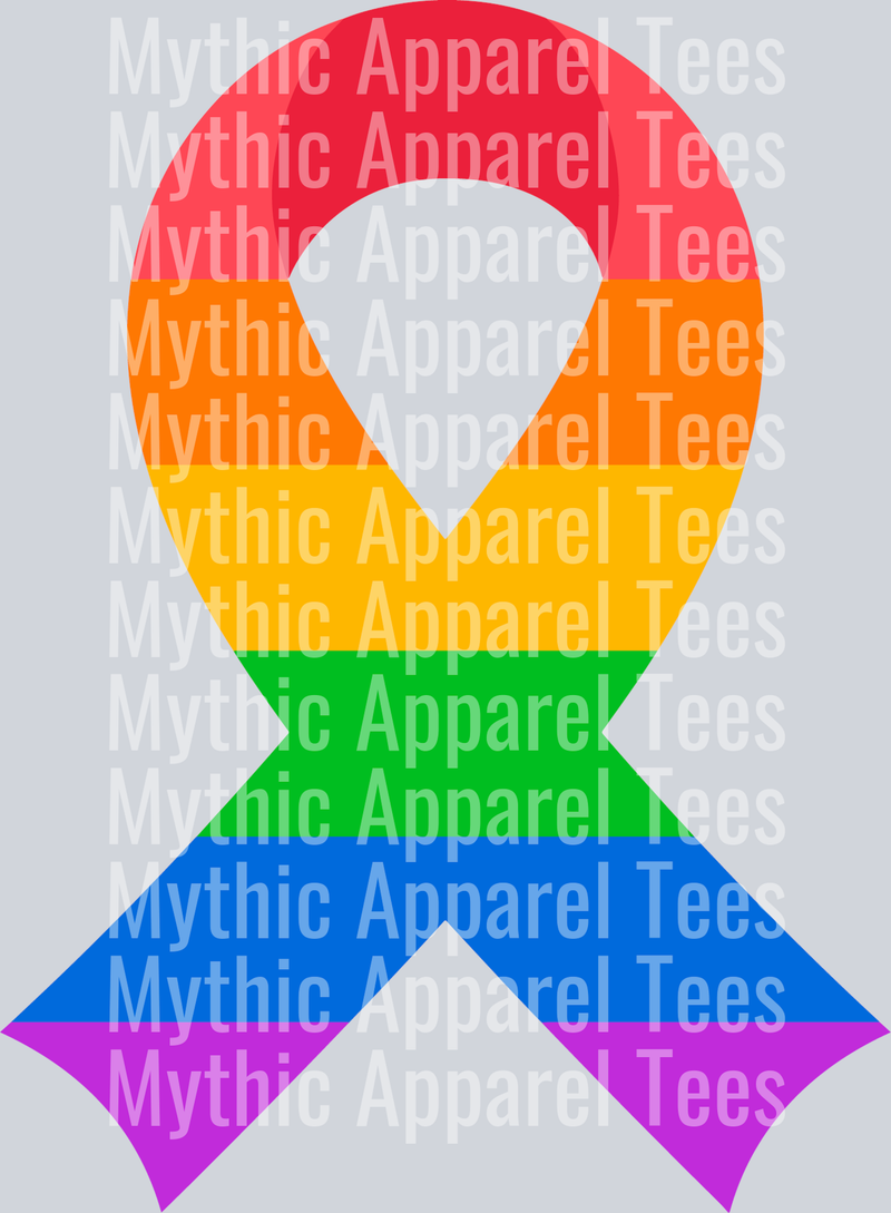 Rainbow ribbon LGBTQ+ Transfer