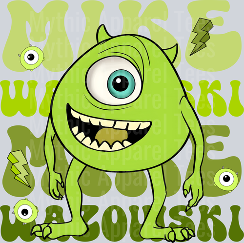 Mike Wazowski Monsters Inc DTF Disney Transfers