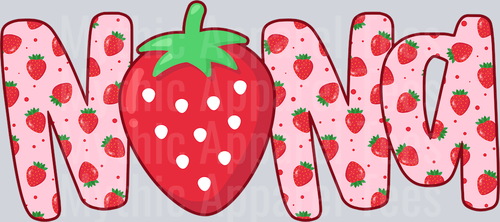 NaNa Strawberry Pink DTF NaNa Transfers