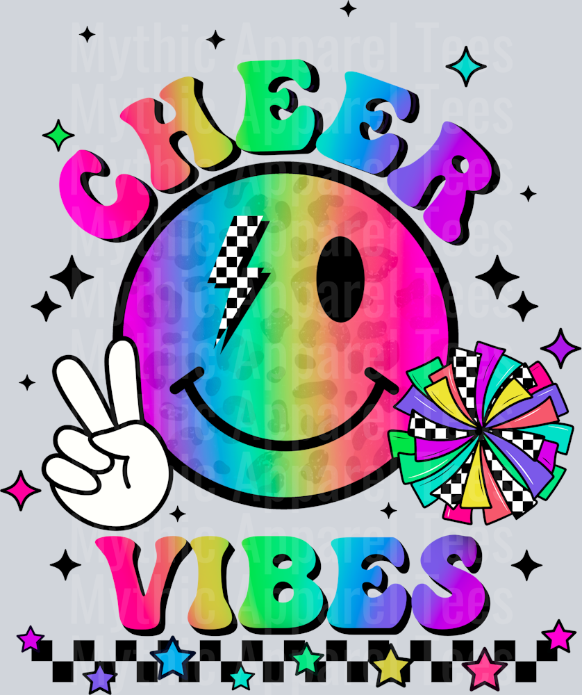 Cheer vibe checkered