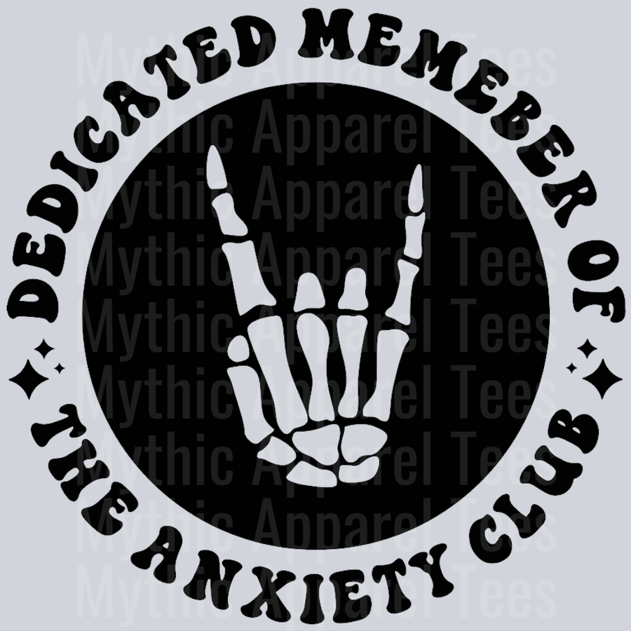 Dedicated Member Of The Anxiety Club Pocket Design