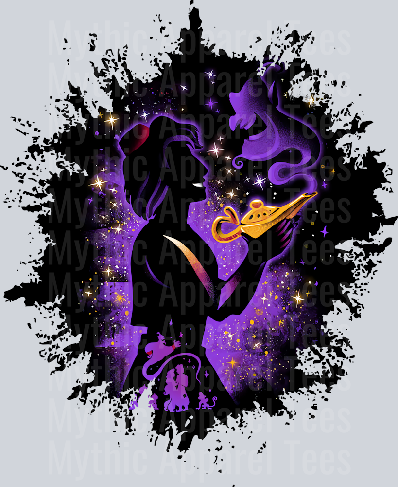 Aladdin 2 Dark Silhouette Color Splash Crystal Ball Vision