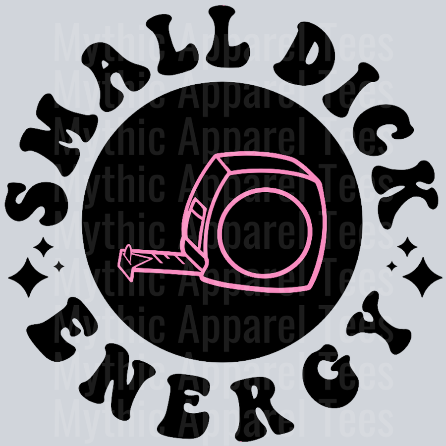 Small Dick Energy Pocket Design Wavey Retro Style Funny Shirt Design