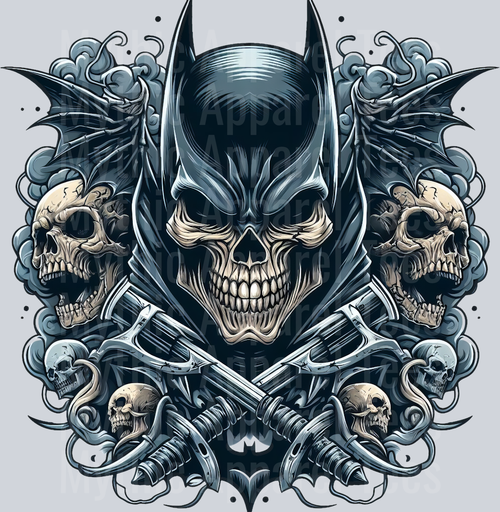Batman Skull 3 DTF Superhero Transfers