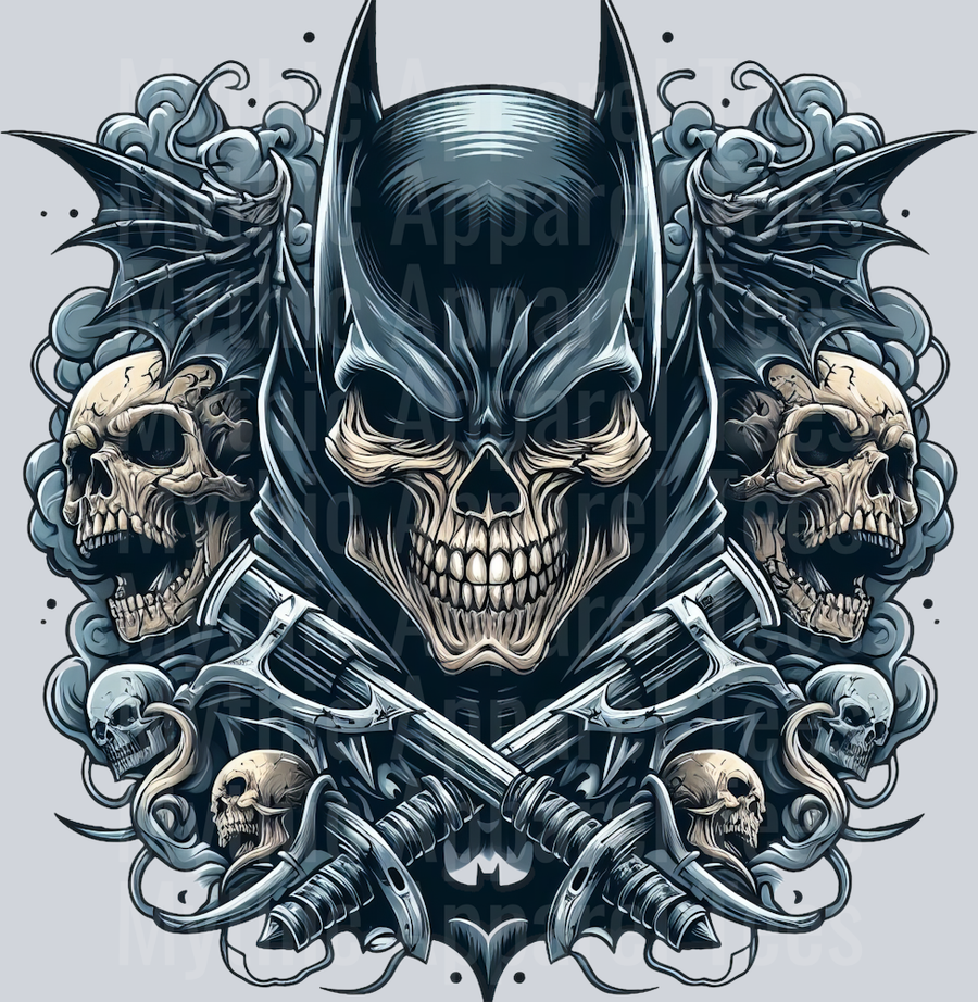 Batman Skull 3 DTF Superhero Transfers
