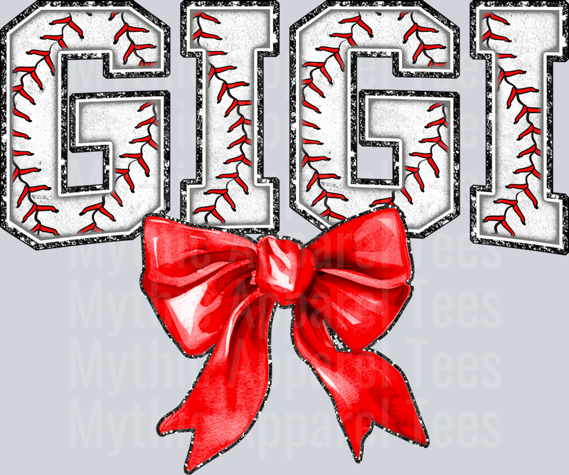 Baseball Gigi Bow School Spirit & Sports