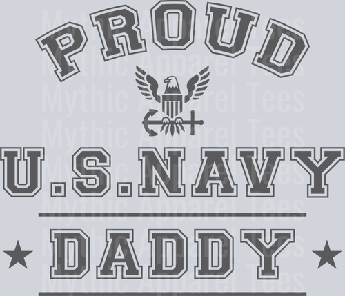 AZ1304 NAVY Proud US Navy Dad