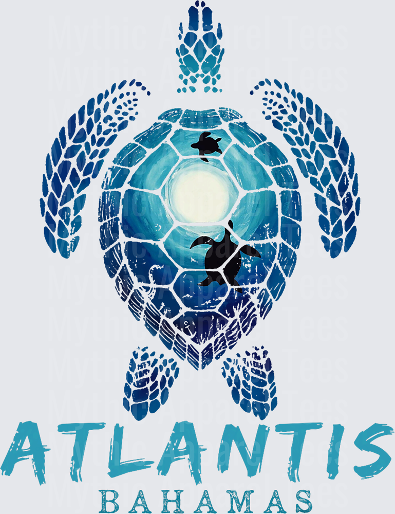 Atlantis Bahamas Sea Turtle Beach Lover Ocean Animals T-Shirt
