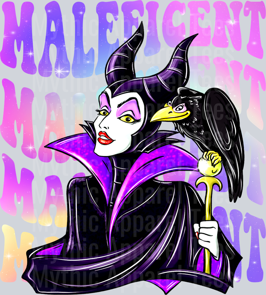 Maleficent Disney Villain Stacked Name Disney