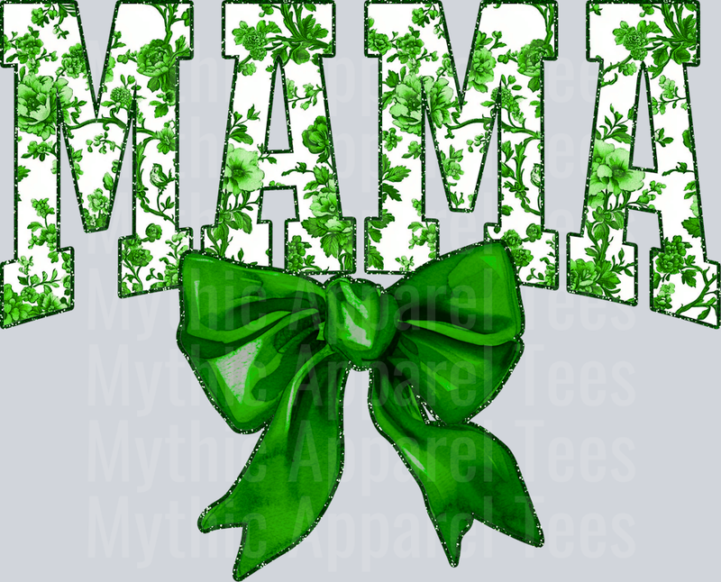 Green Toile Mama