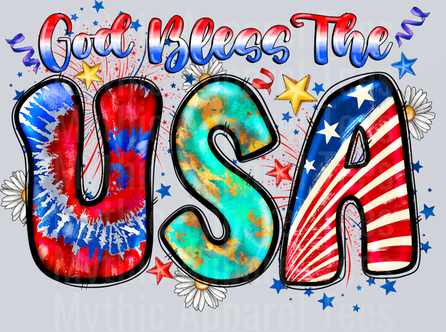 God Bless The USA 4th of July Patriotic