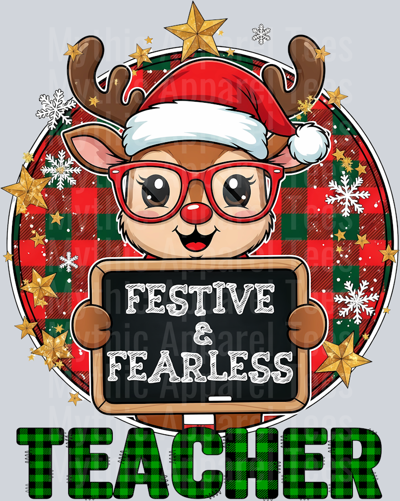 festive fearless green