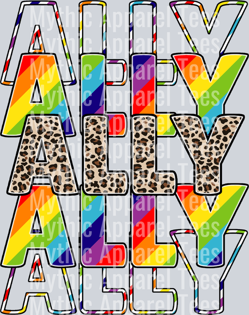 ally rainbow and cheetah LGBTQ+ Transfer