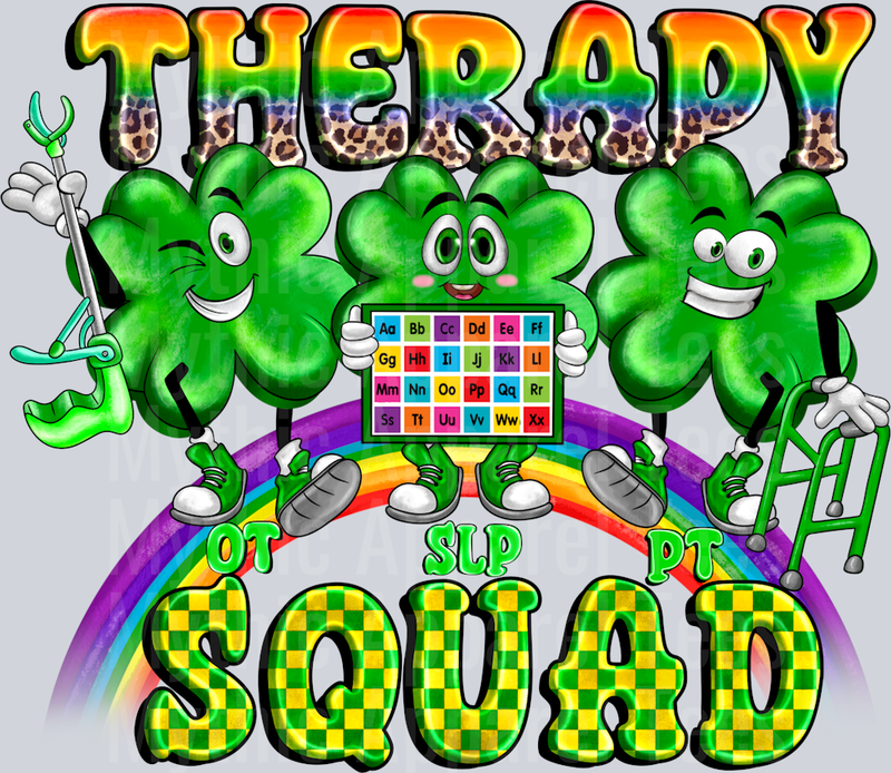 Therapy Ot Slp Pt Squad Nurse St Patrick's Day