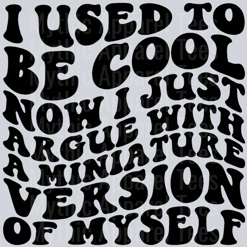I Used To Be Cool Wavey Retro Style Funny Shirt Design