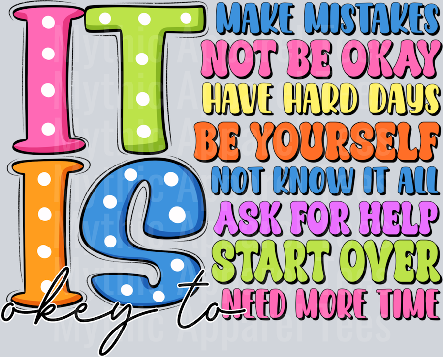 it is okey to