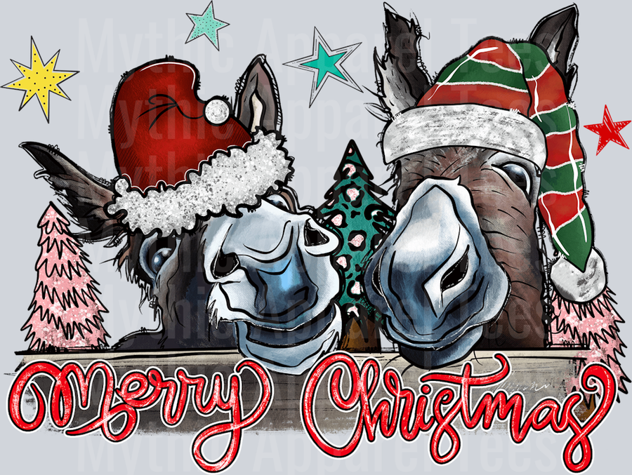 Merry Christmas Donkeys