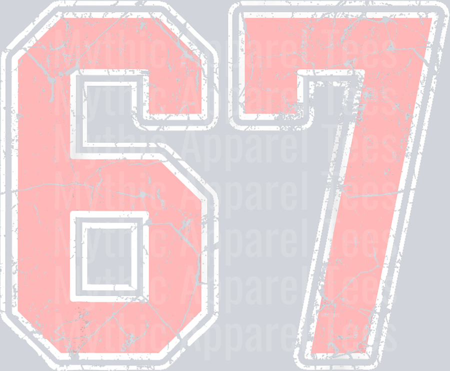 Pink and White Number 67 Jersey Player Uniform #67 Fan T-Shirt