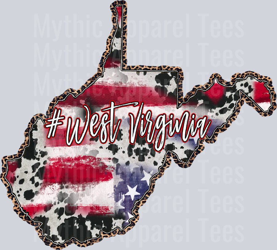 American Flag West Virginia Western
