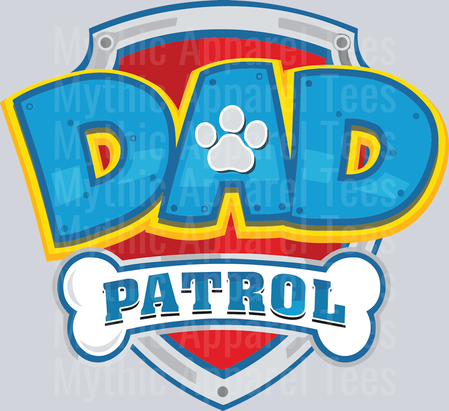 Dad Patrol DTF Paw Patrol Transfers