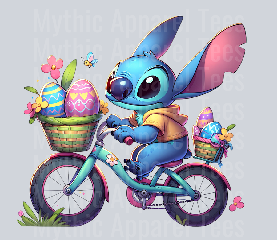 Stitch Easter Transfer 11 DTF Stitch Easter Transfers