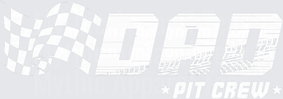 Racing Checkered Flag DAD Pit Crew Bold Graphic with Stars