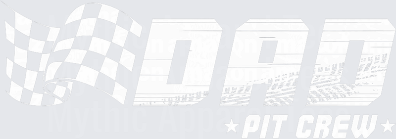 Racing Checkered Flag DAD Pit Crew Bold Graphic with Stars