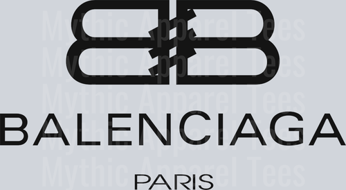 Balenciaga logo black