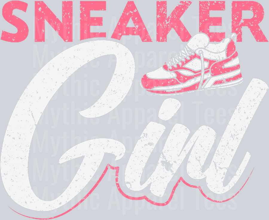 Sneaker Girl Shoe Collecting DTF Sneaker Transfers