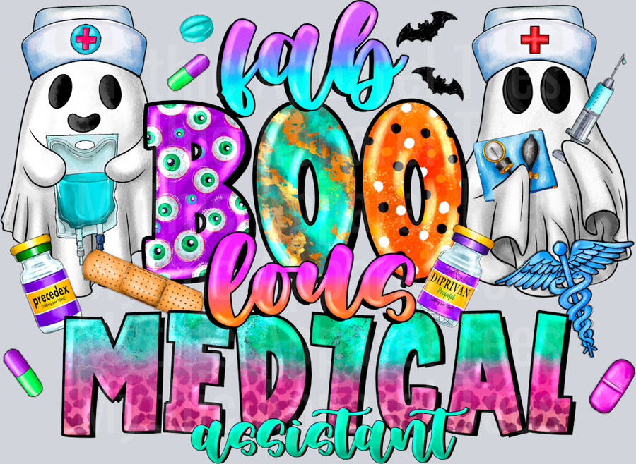 Fab Boo Lous Medical Assistant Spooky Halloween Nurse