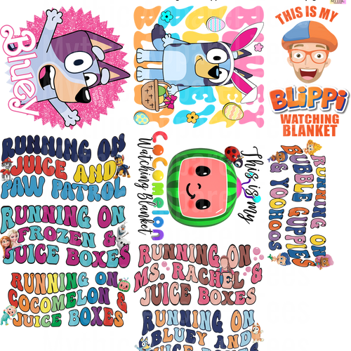 KIDS BLEND 3 GANG SHEET 10 KIDS SIZE IMAGES