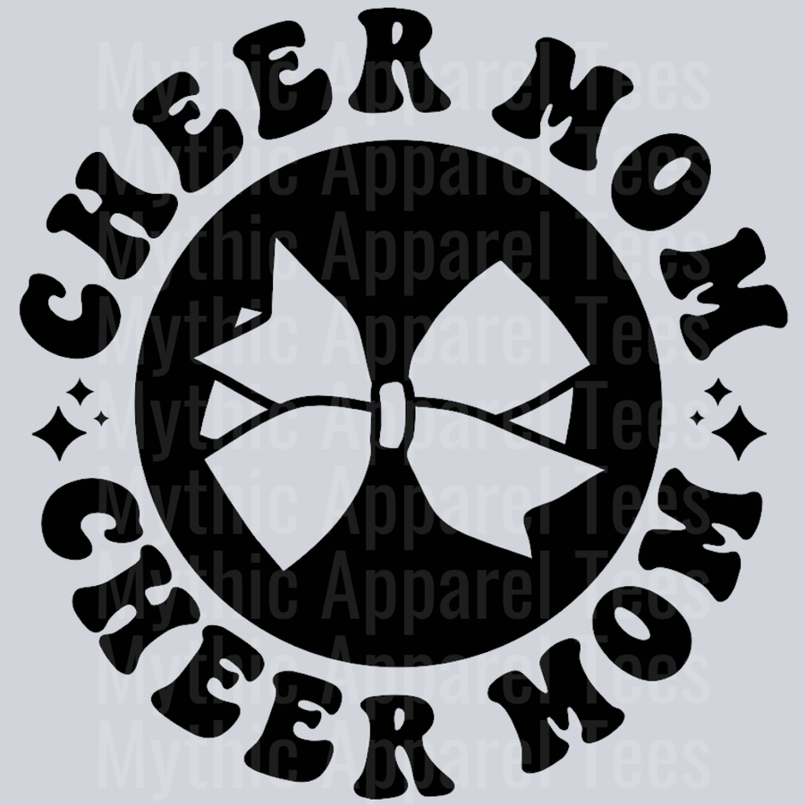Cheer Mom Pocket Design Wavy Retro Funny Designs