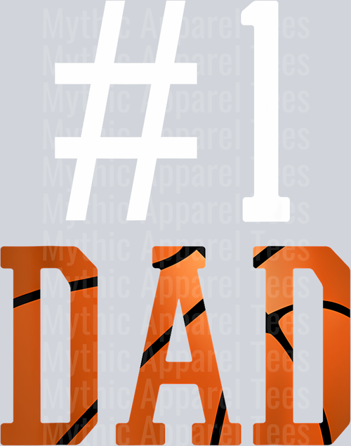 34 1 Basketball Dad Fathers Day Number One Daddy T-Shirt