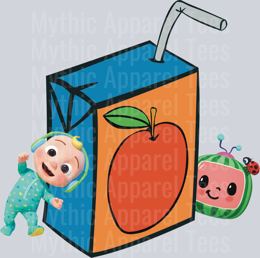 Cocomelon juice box DTF Cocomelon Transfers