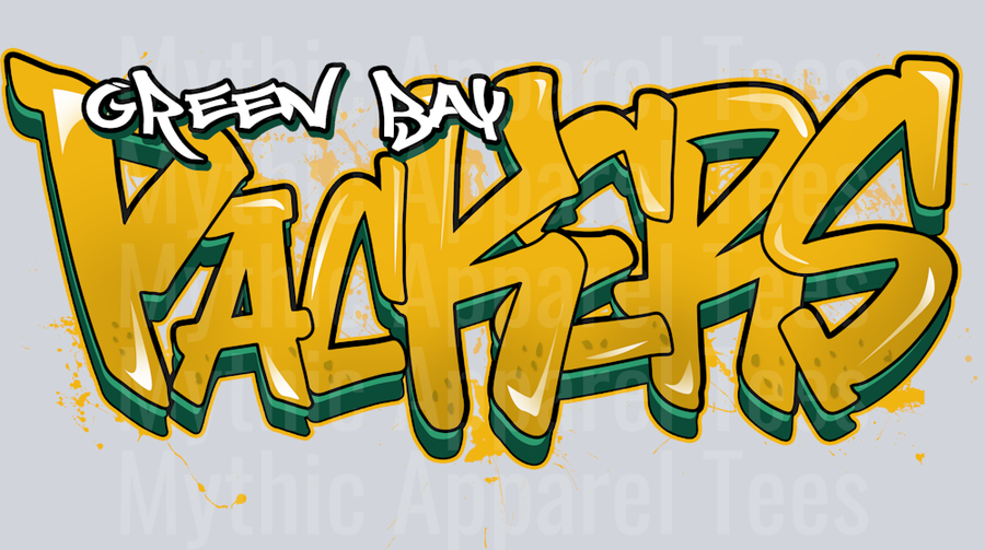 Packers Tri Color Airbrush DTF NFL Transfers