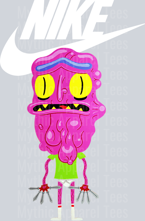 RICK AND MORTY JUST DO IT DTF Nike Transfers