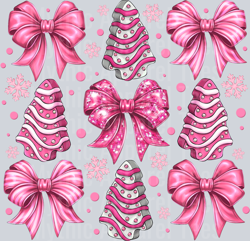Christmas Tree Cake Bow Coquette