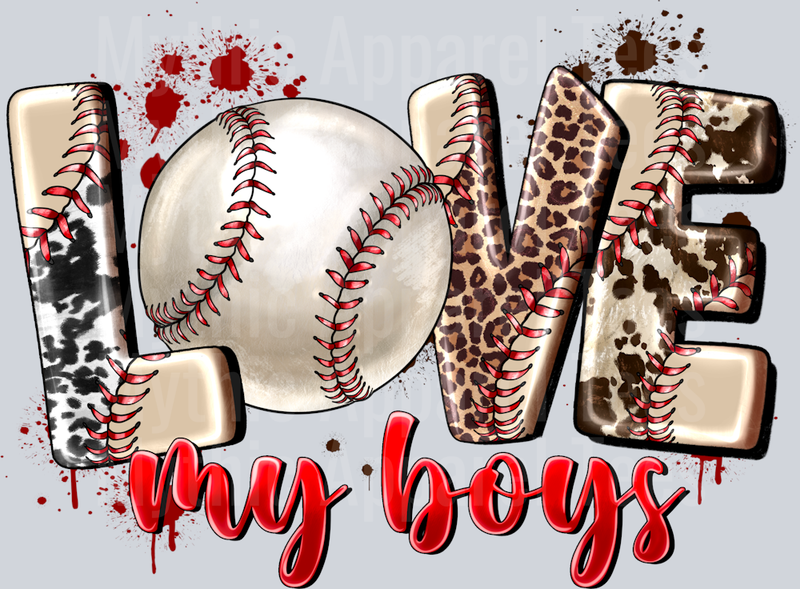 Love My Boys Baseball