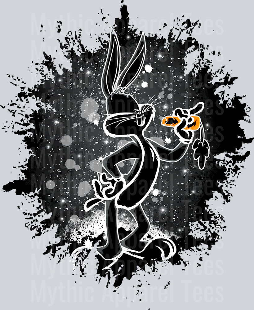 Bugs Bunny Warner Brothers Dark Silhouette Color Splash Crystal Ball Vision