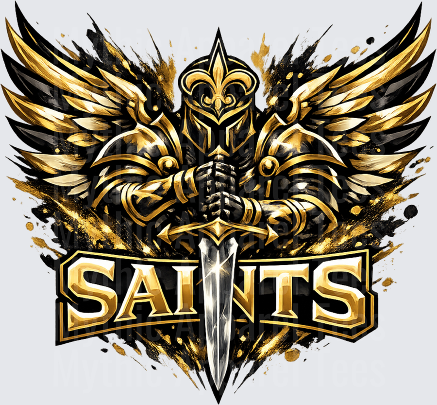 NFL New Orleans Saints Winged Knight Fleur De Lis Warrior