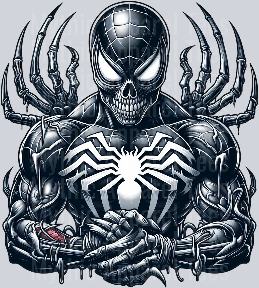 Spiderman Venom Skull Pt 2 DTF Superhero Transfers