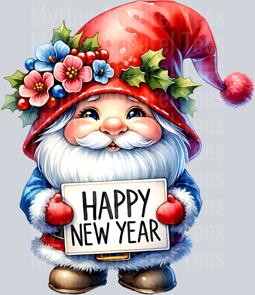 HAPPY NEW YEAR GNOME PNG