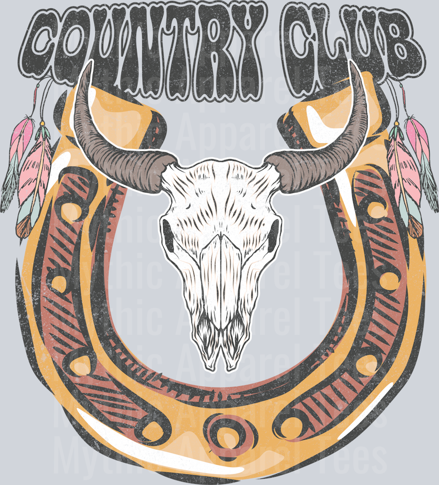 Country Club Horseshoe Western Cowgirl
